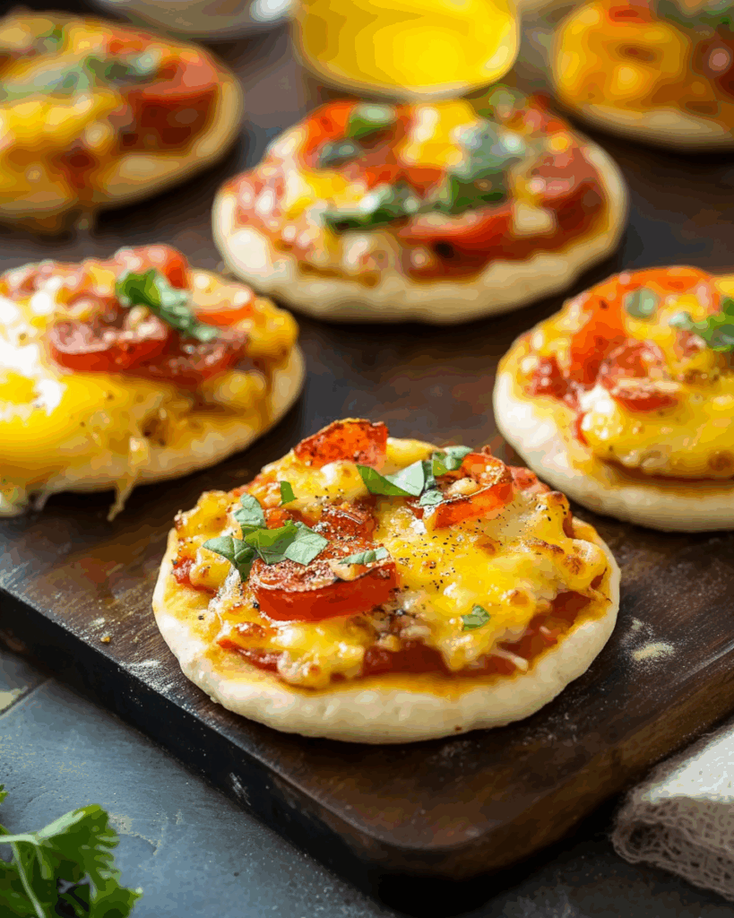 English Muffin Breakfast Pizzas