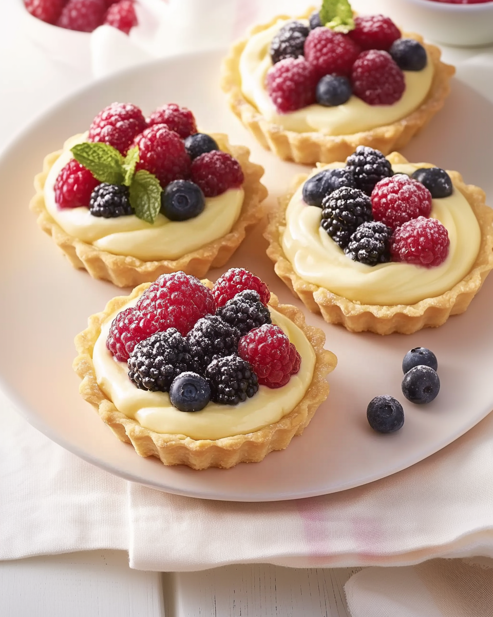 Very Berry Cream Tartlets