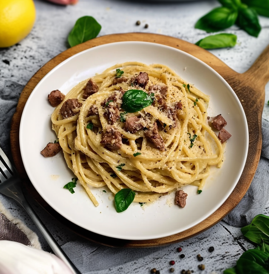 Beef Carbonara