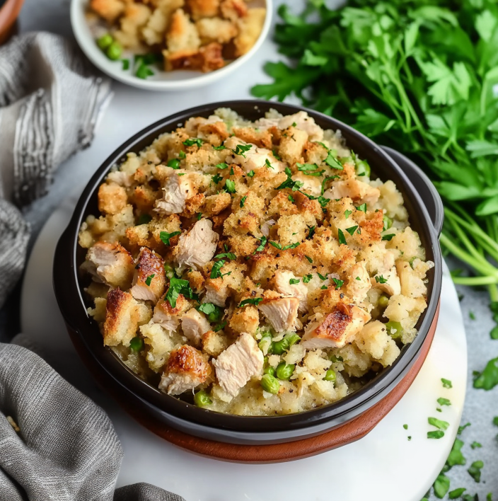 Crockpot Chicken and Stuffing