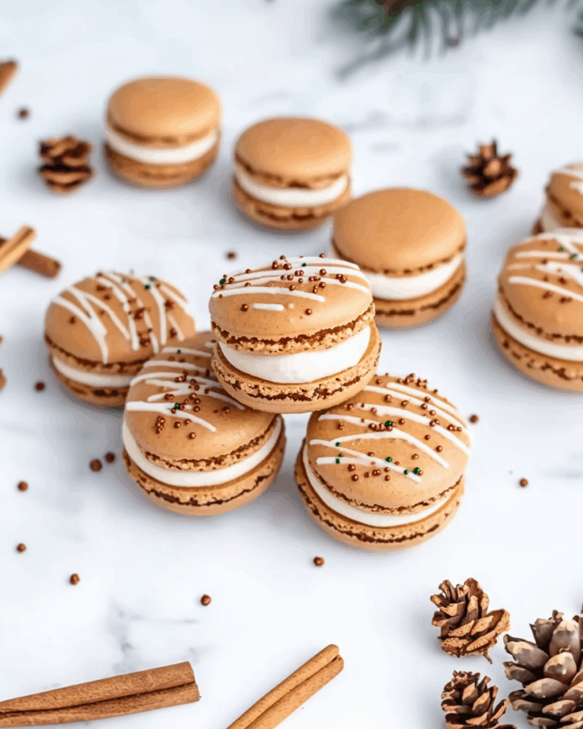 Gingerbread Macarons