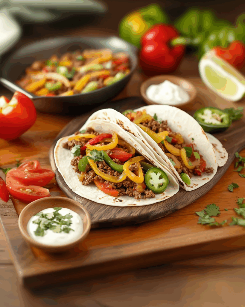 Ground Beef Fajitas