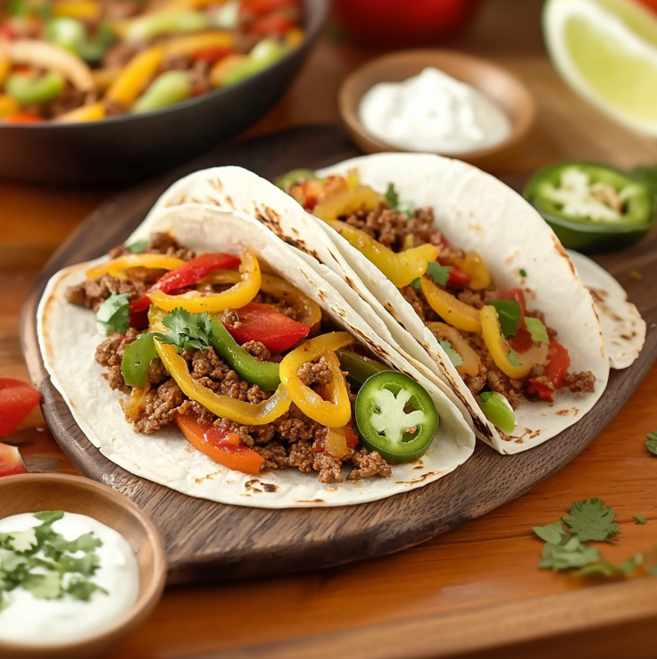 Ground Beef Fajitas