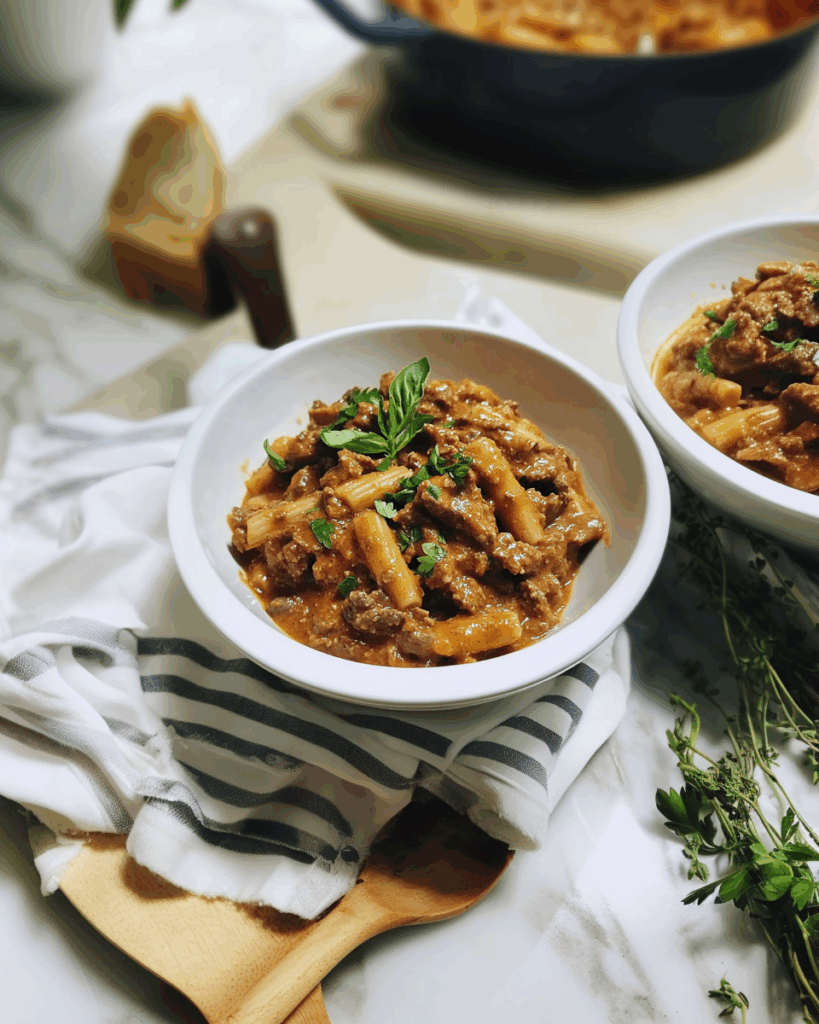 Italian Creamy Beef Ragu