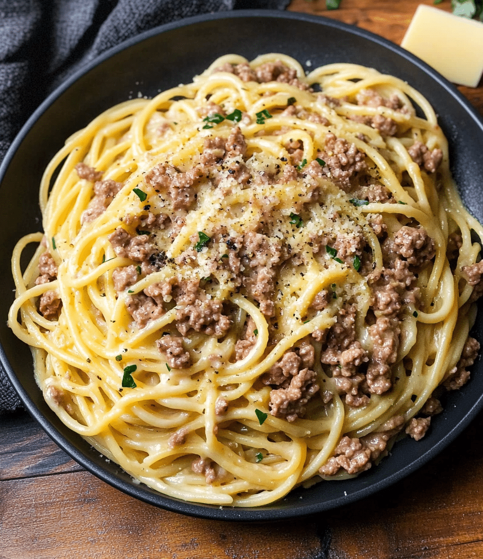Beef Carbonara