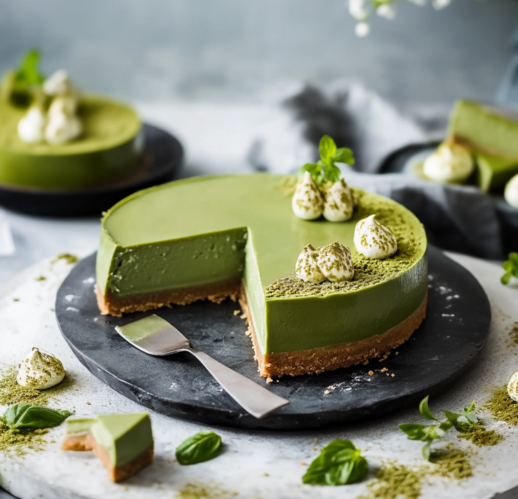 Pistachio Matcha Tart