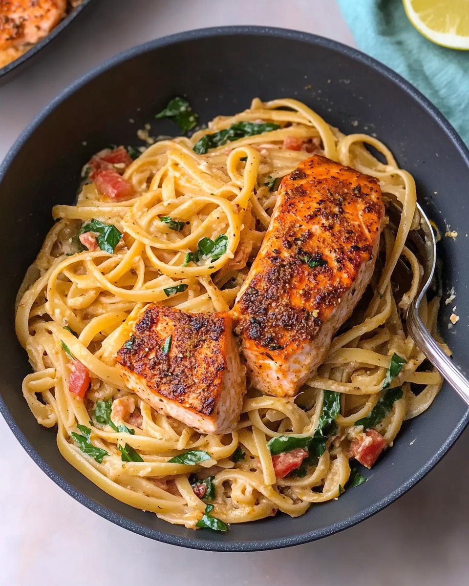 One-Pot Cajun Salmon Pasta