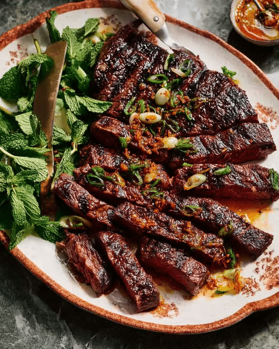 Lemongrass-Ginger Coconut Grilled Steak