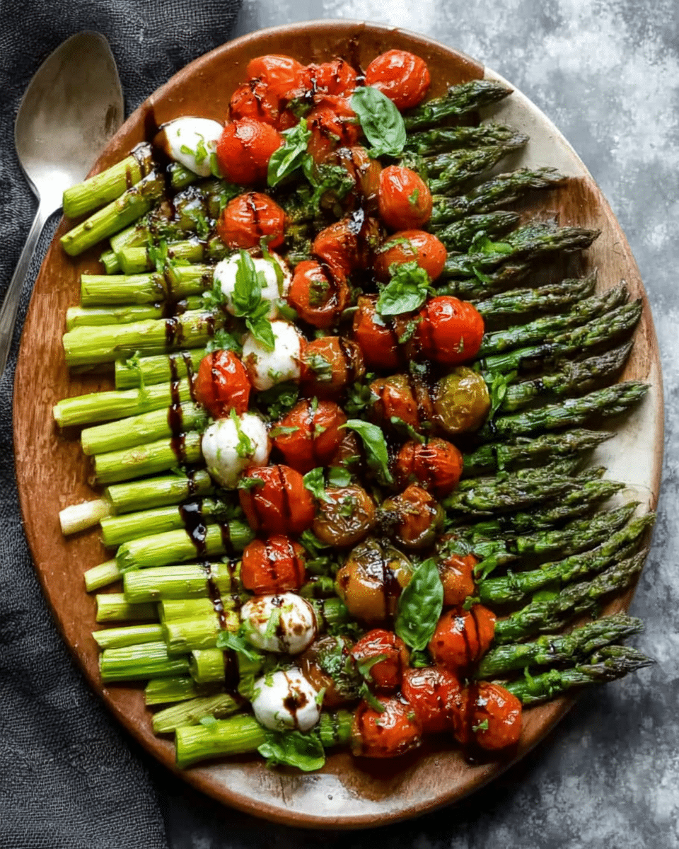 Caprese Roasted Asparagus