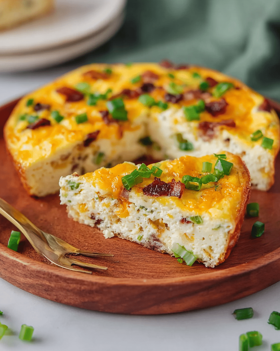 Fluffy Crustless Ricotta Quiche