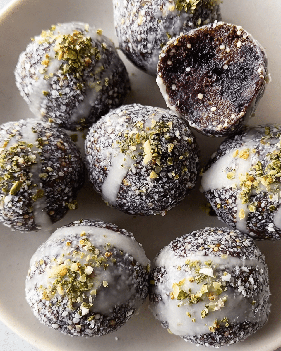 Blueberry Superfood No-Bake Donut Holes