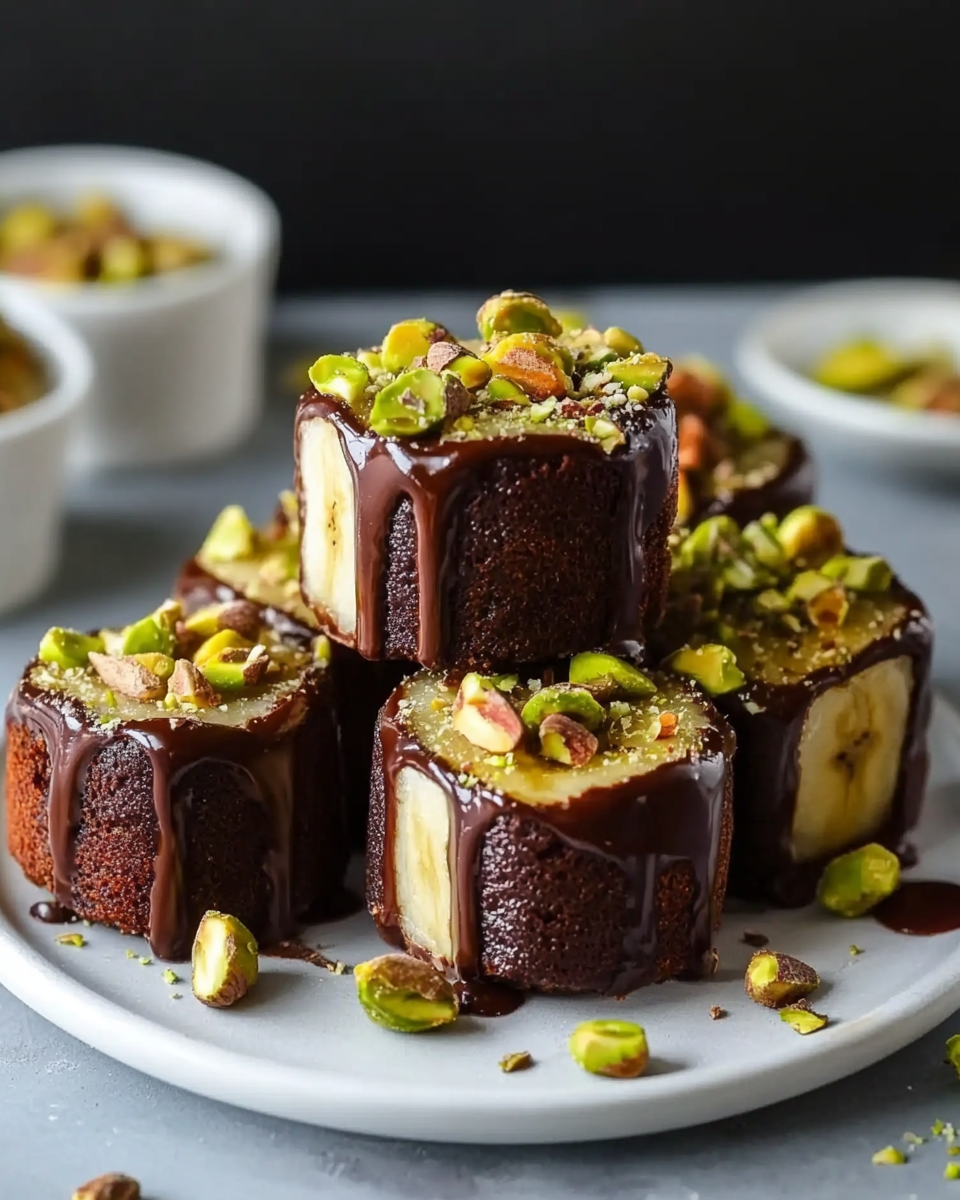 Pistachio Chocolate Banana Sushi