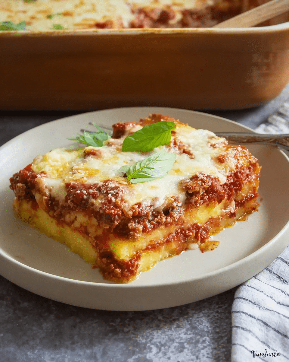 Polenta Ragu Casserole