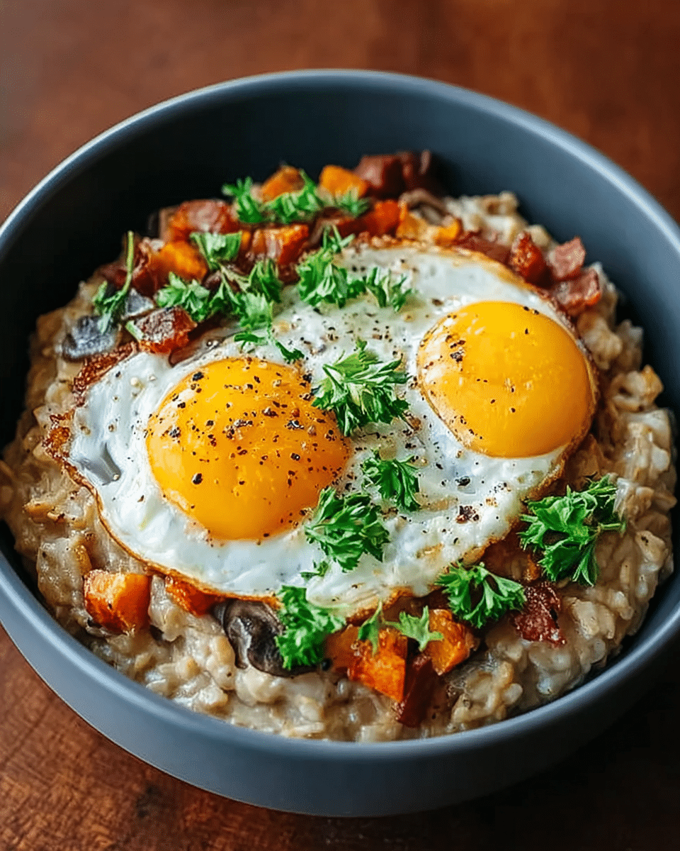 Savory oatmeal