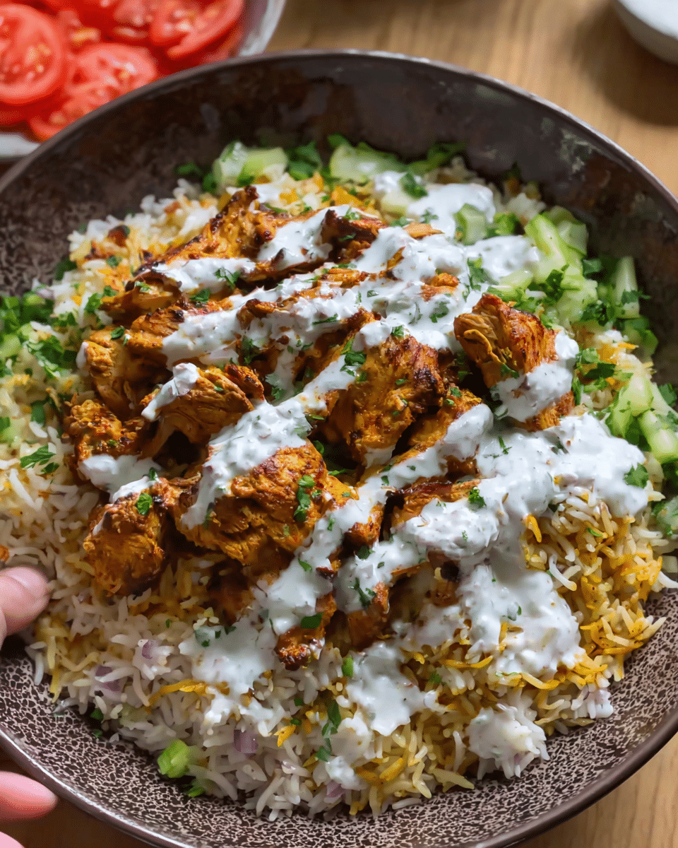Tandoori Chicken Over Rice