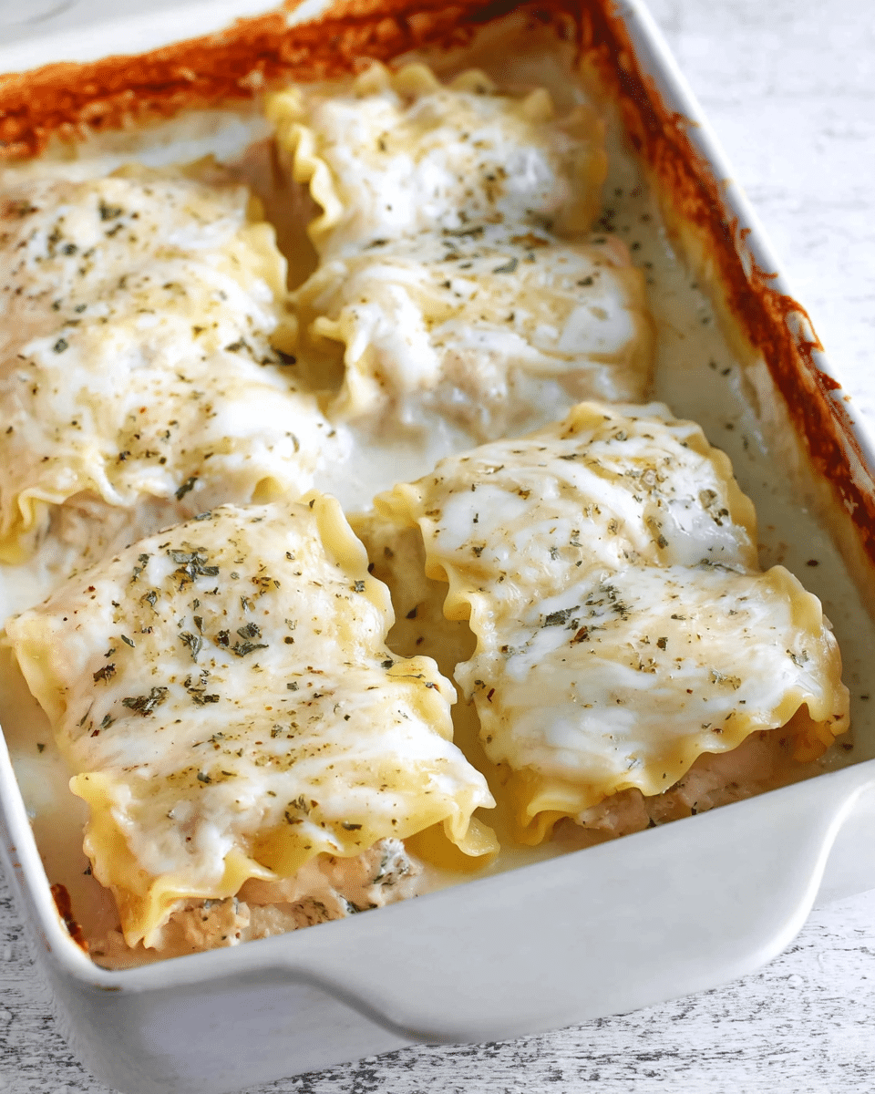 Chicken Alfredo Roll-Ups