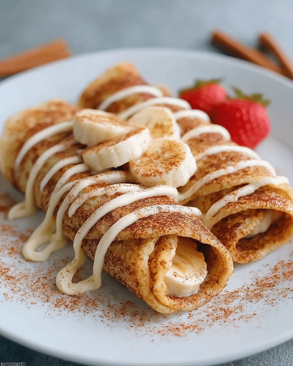 Cinnamon Roll Protein Crepes