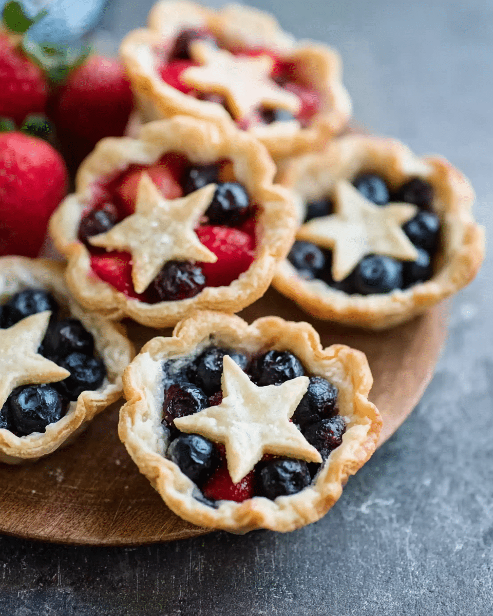 Mini Strawberry and Blueberry Pies