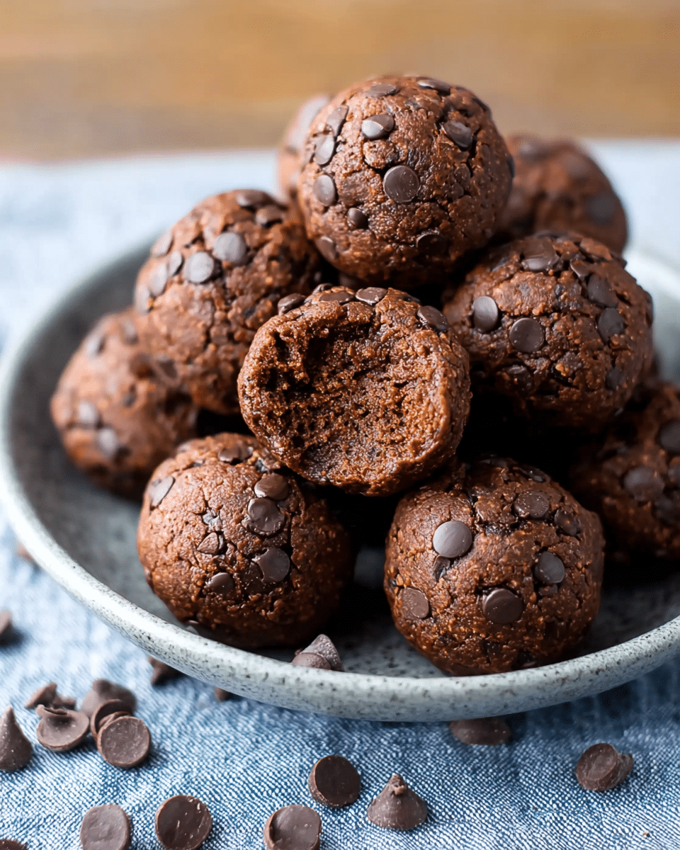 No-Bake Brownie Protein Bites
