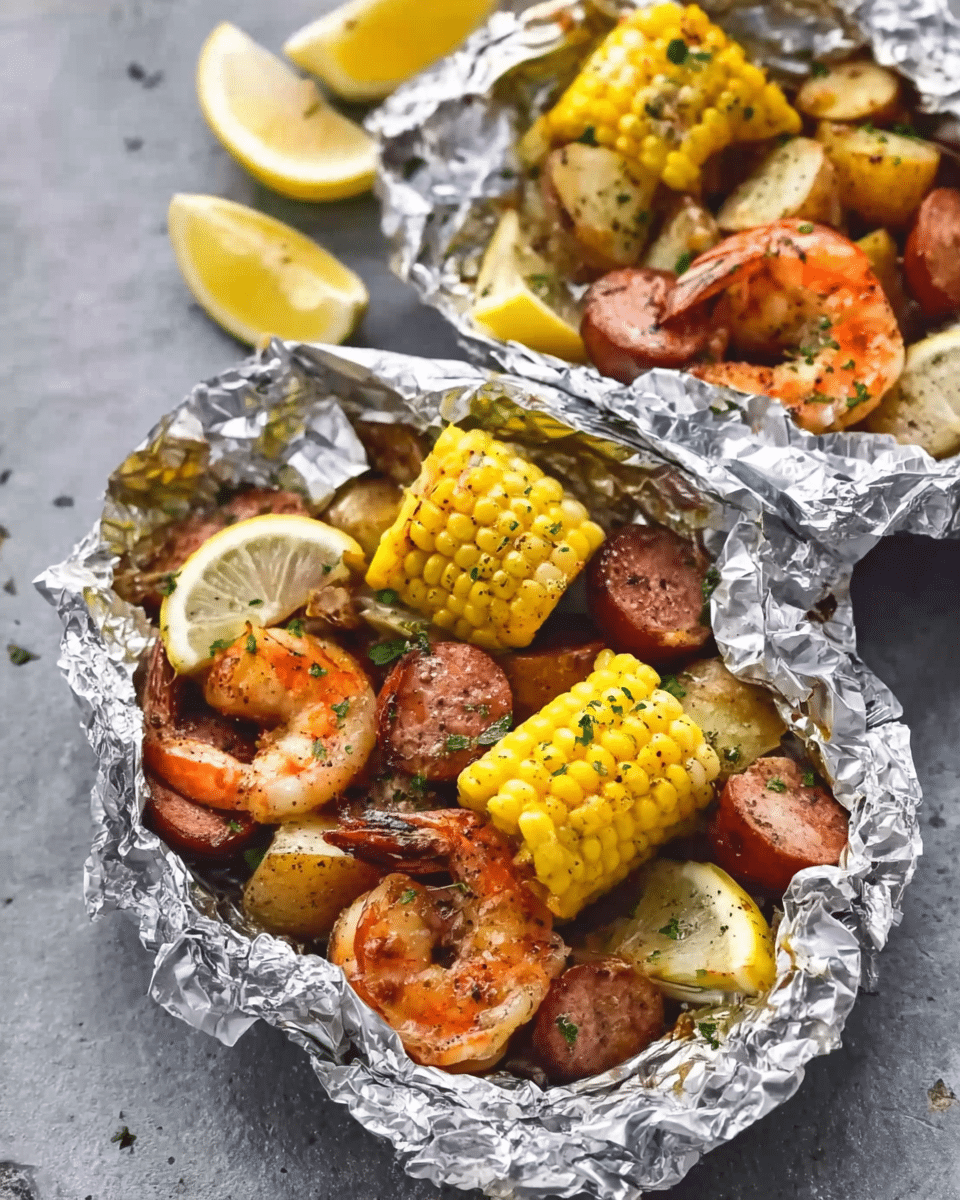 Shrimp Boil Foil Packs