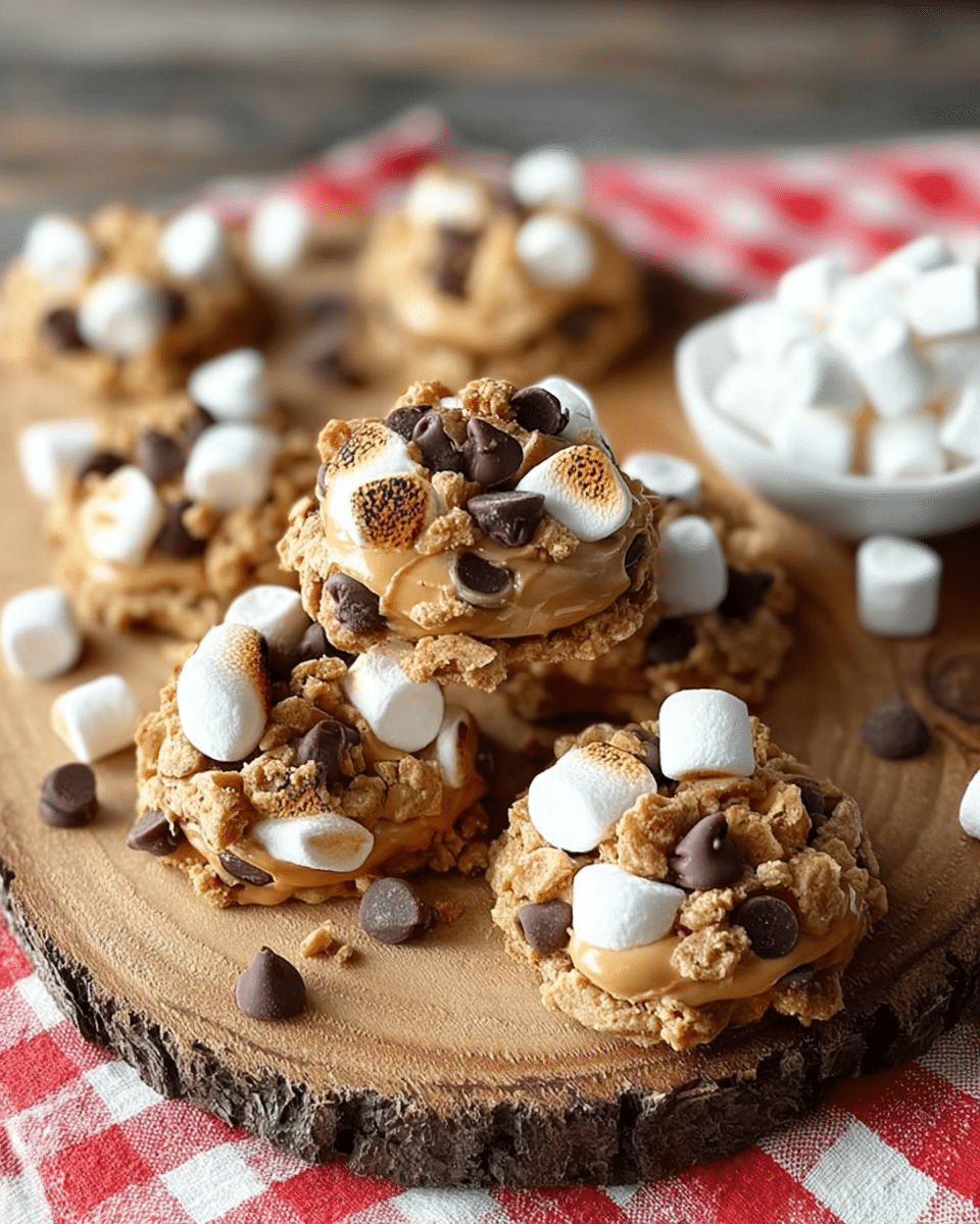 S’mores Inspired No Bake Cookies