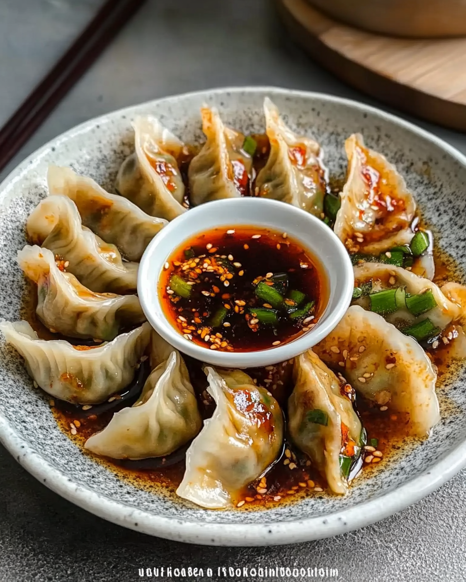 Steamed Dumplings with the Best Dipping Sauce