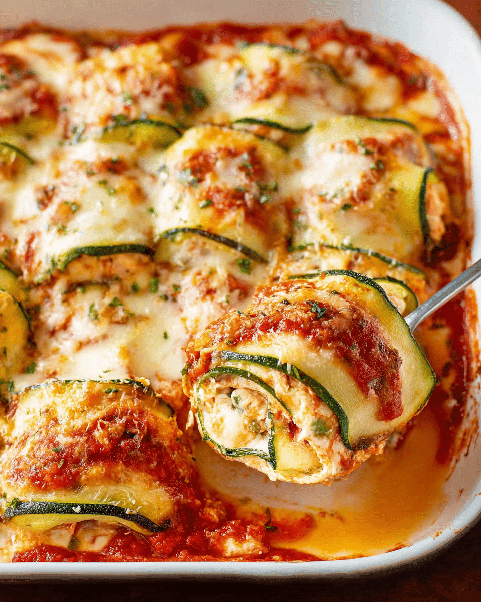 Zucchini Lasagna Roll-Ups