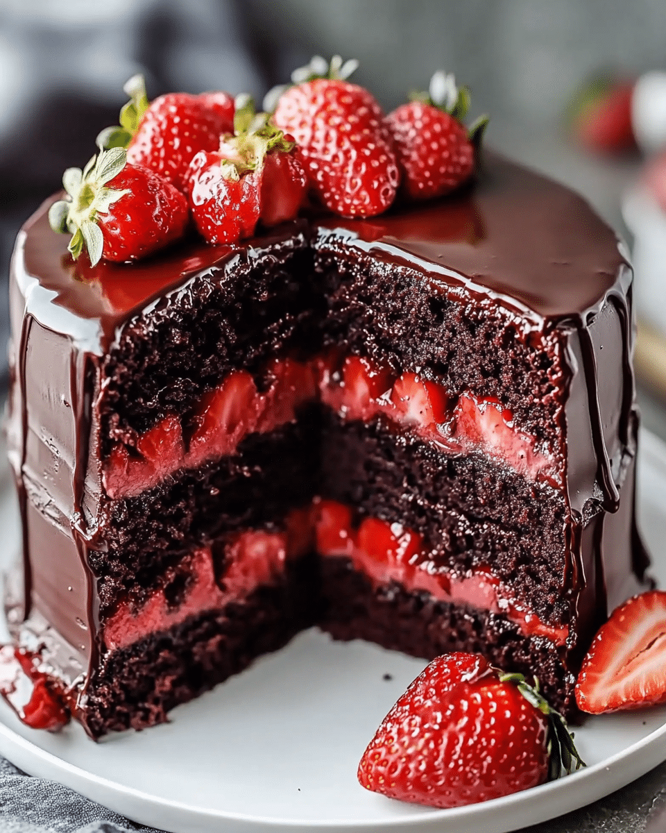 Chocolate Strawberry Cake