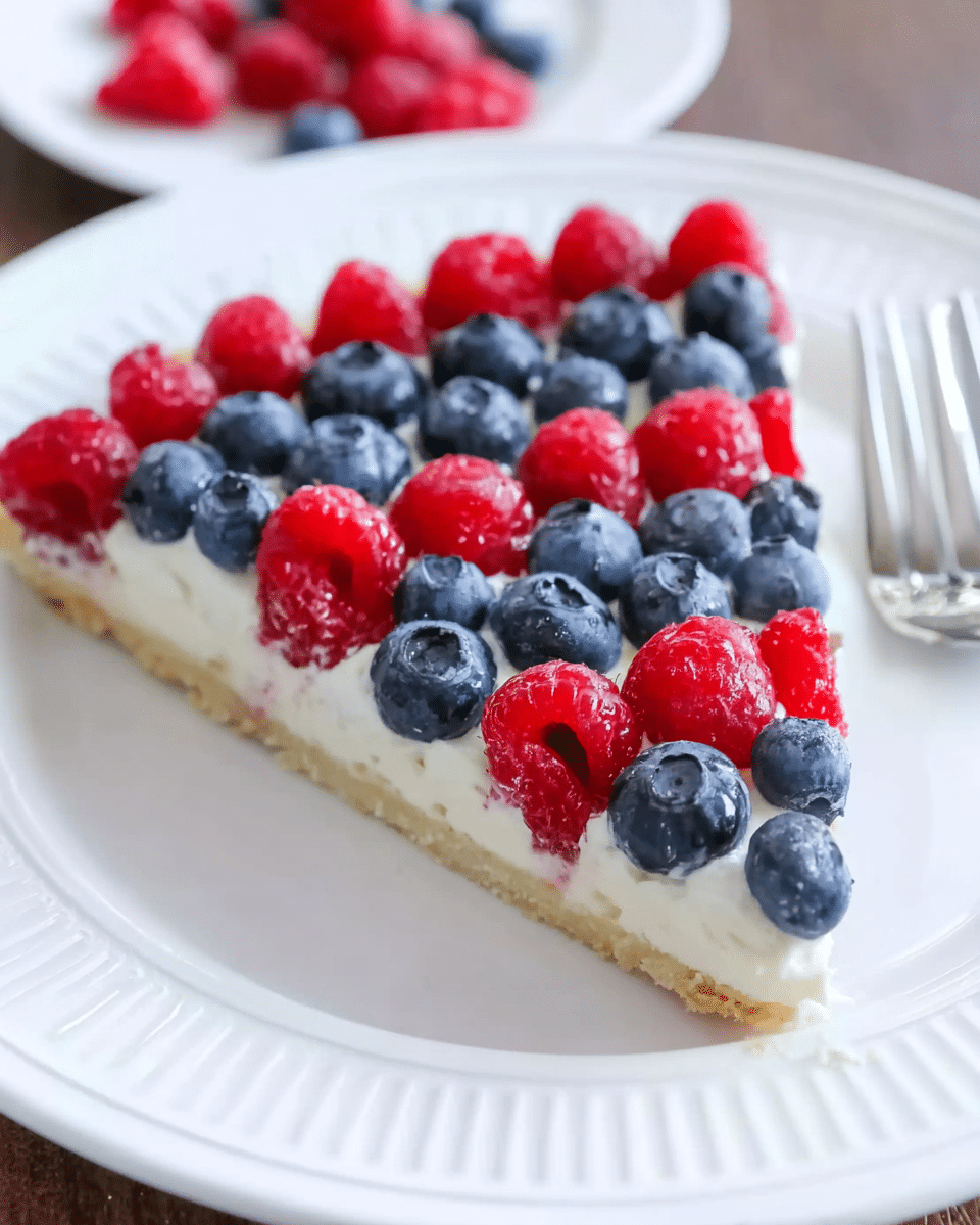 Easy American Flag Fruit Pizza