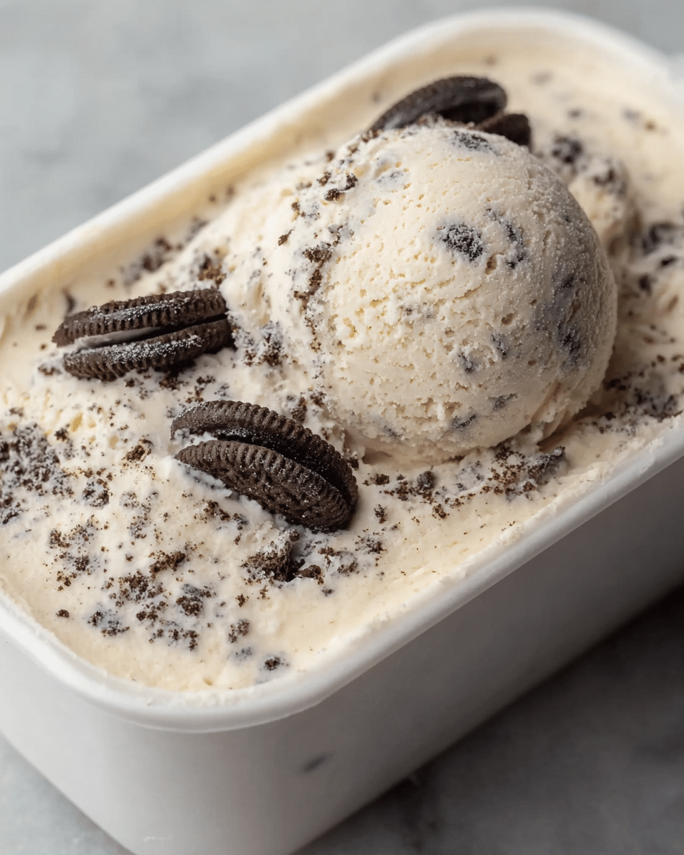 Easy Ninja Creami Cookies and Cream