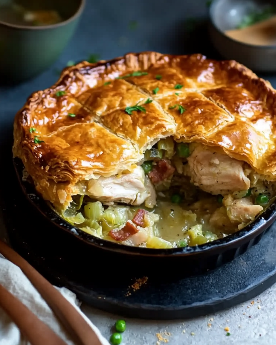 Roast Chicken & Leek Pie
