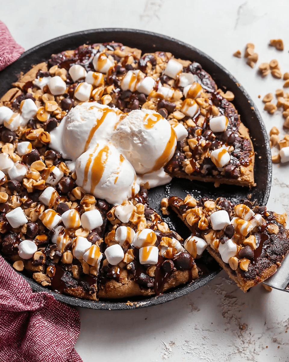 Rocky Road Cookie Pizza