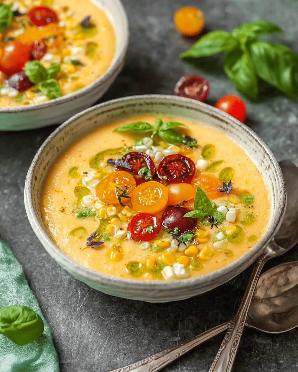 Summer Sweet Corn Gazpacho