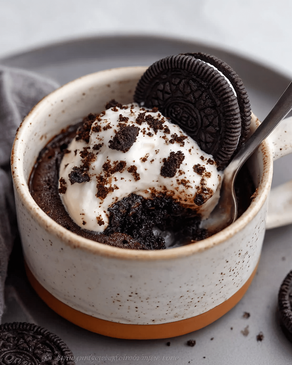 2-Ingredient Oreo Mug Cake (TikTok Viral Recipe)