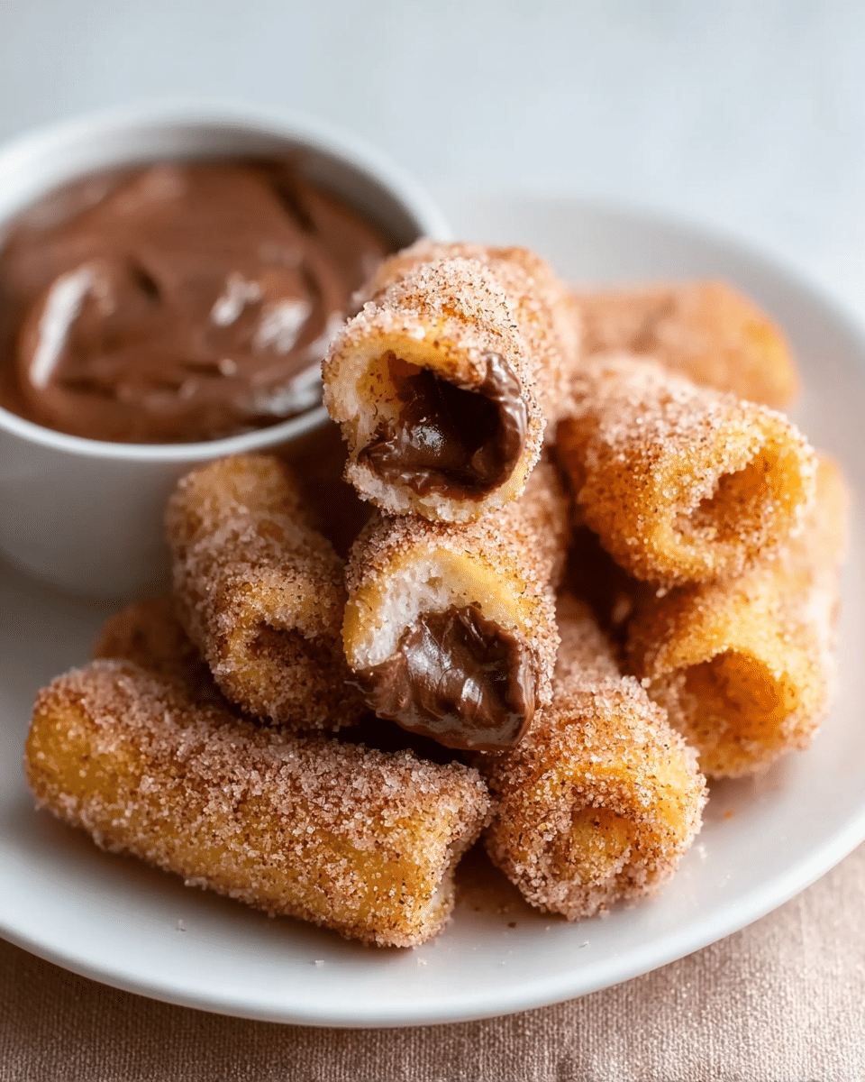 Nutty Churro Bites with Nutella