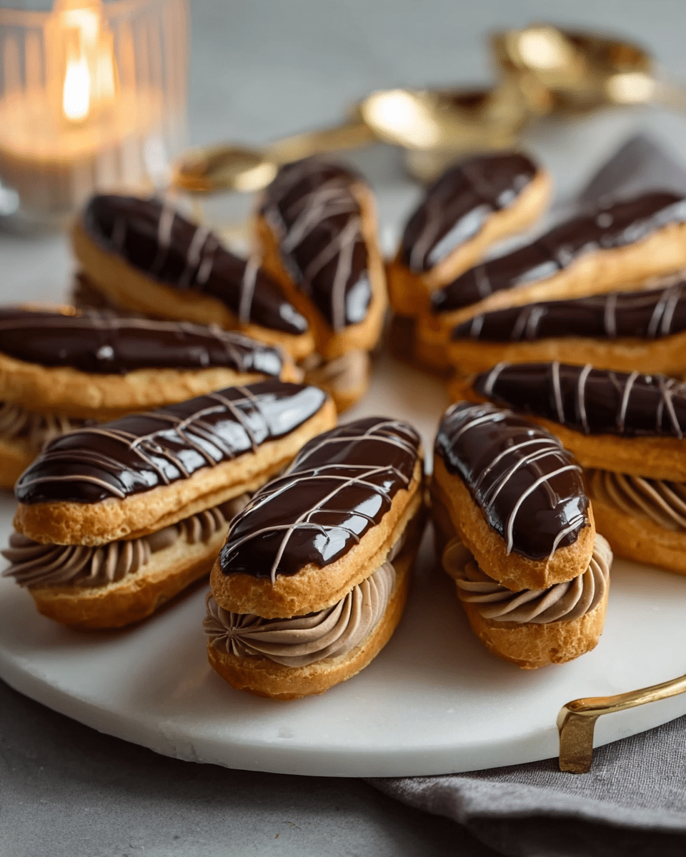 Mocha Éclairs: Coffee-Infused Pastry Cream Delight