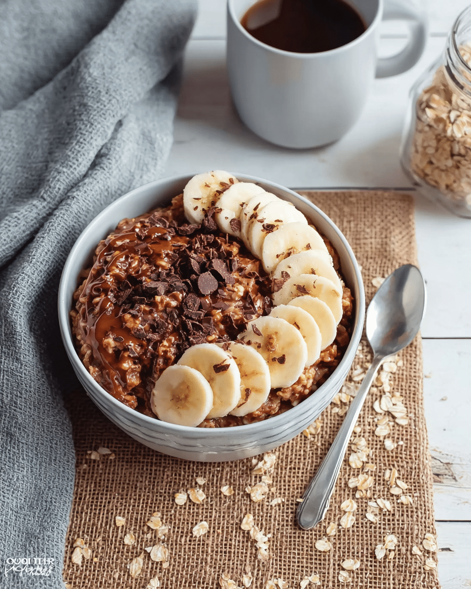 Easy Banana Chocolate Oatmeal