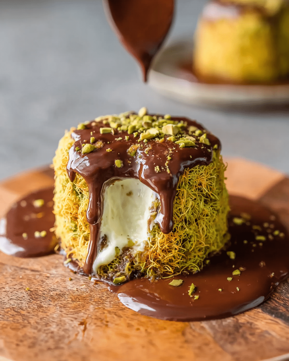 Dubai Pistachio Cheese Bomb