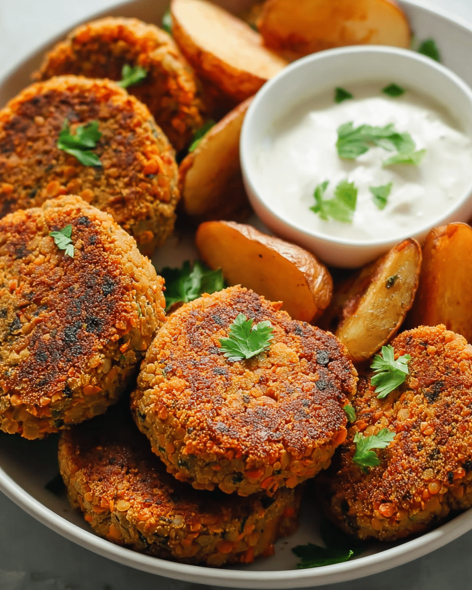 6-Ingredient Lentil Burgers