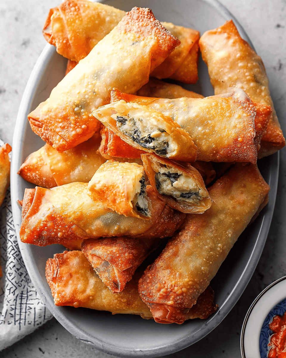 Spanakopita Spring Rolls