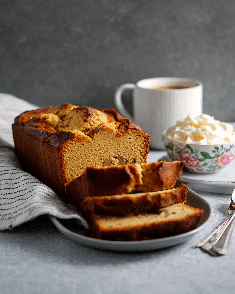 Breakfast Milk Tea & Honey Pound Cake