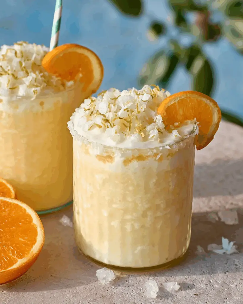 Orange Coconut Creamsicle Drink
