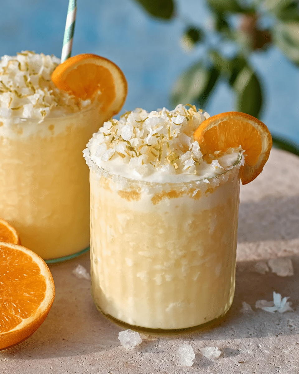 Orange Coconut Creamsicle Drink