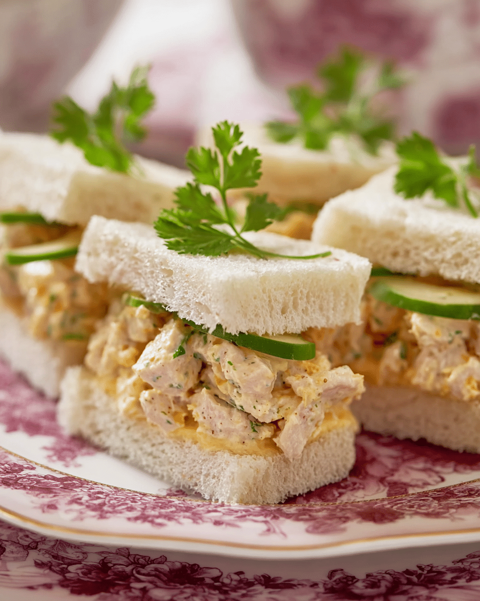 Chicken Salad Finger Sandwiches