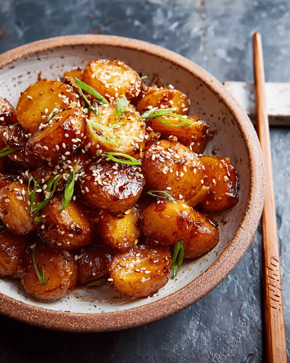 Gamja Bokkeum (Korean Sweet Soy-Glazed Potatoes)