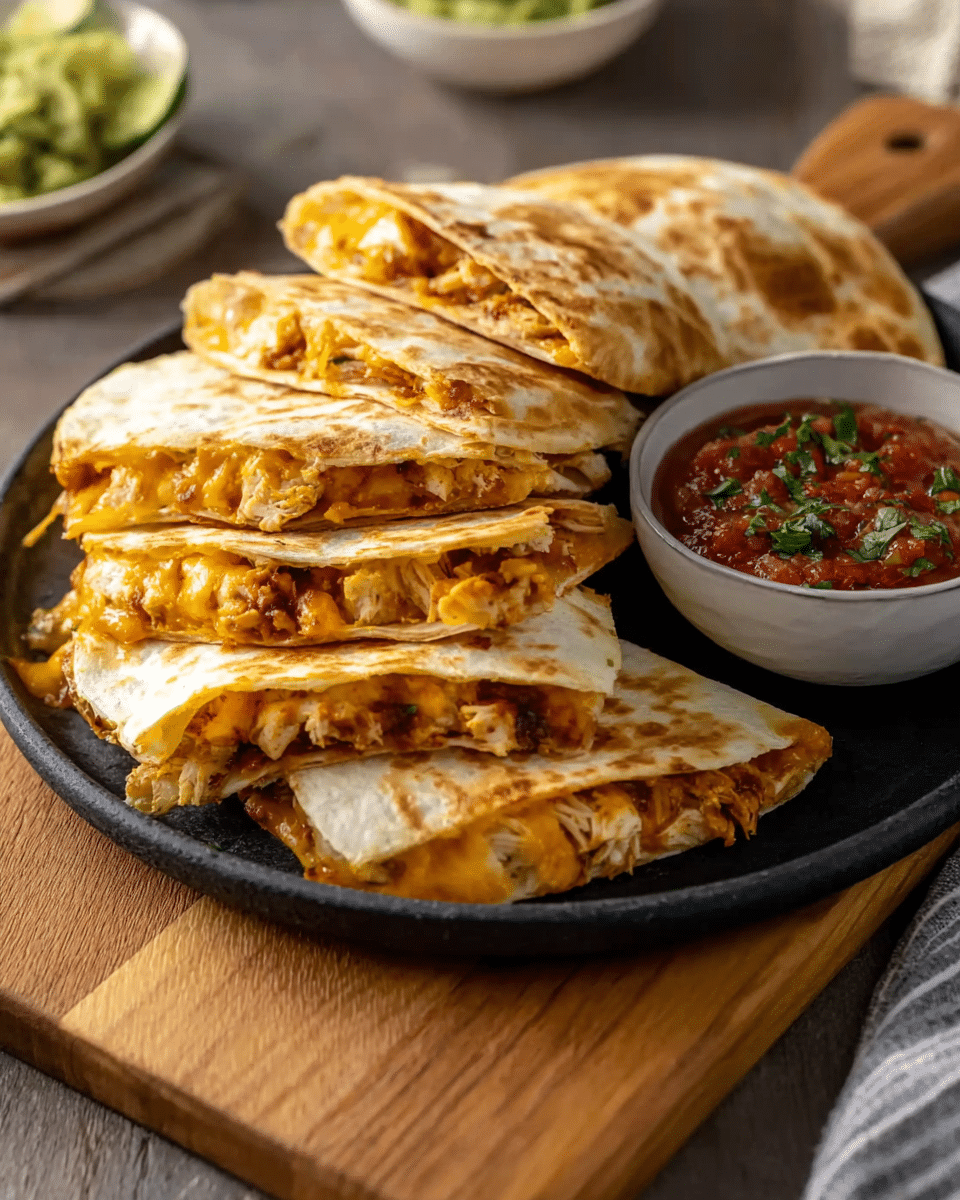 Cheesy Chicken Quesadillas