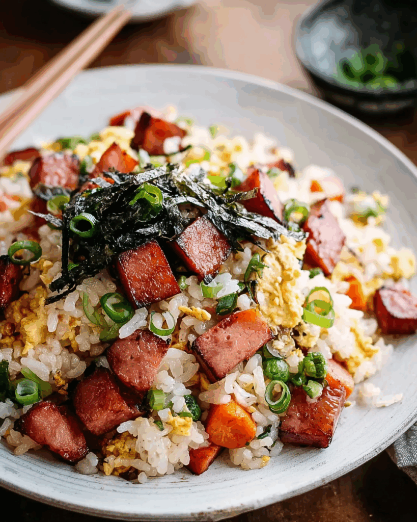 Mumble Fried Rice Musubi Spam Fried Rice