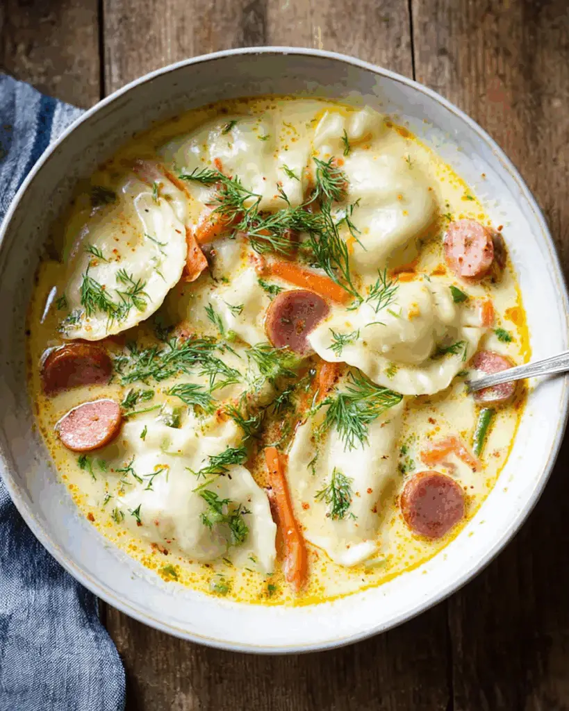 Pierogi Dill Soup