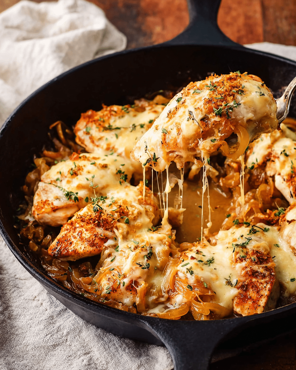 French Onion Chicken Skillet