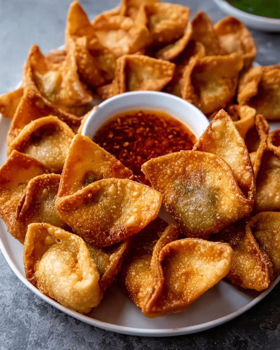 Crispy Curry Vegetable Wontons